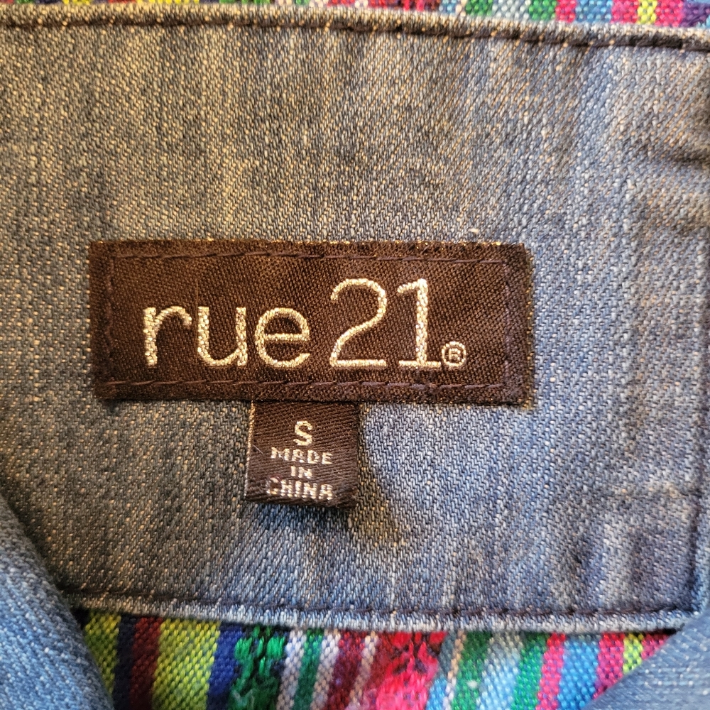 Colorful Patchwork Denim Jacket - Picture 10 of 15